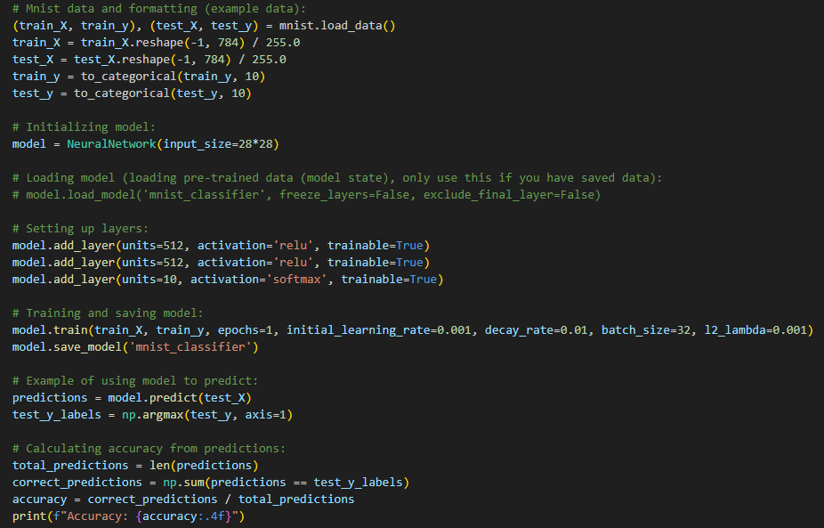 Neural Network (from scratch)